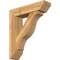 Ekena Millwork Funston Slat Rough Sawn Bracket w/ Offset Brace, Western Red Cedar, 8"W x 32"D x 36"H BKT0806X32X36FST06RWR - alternate 1